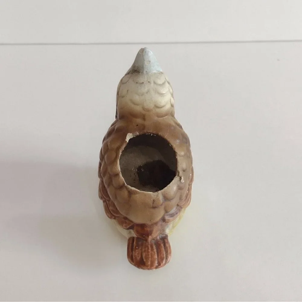 Vintage Josef Originals Hand Painted Bird Candle Holder Figurine Small